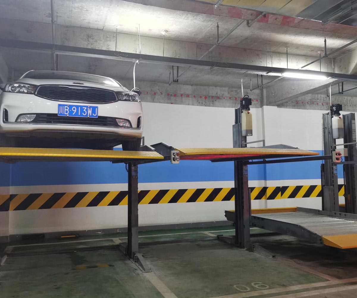 兩層簡易類機械立體停車設備二手