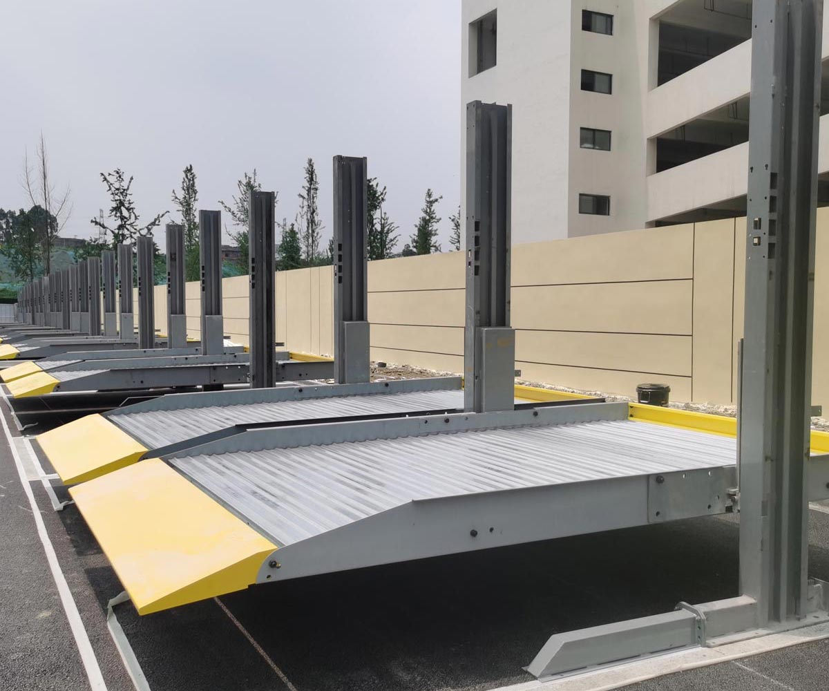 永善簡易升降式機(jī)械停車場改造