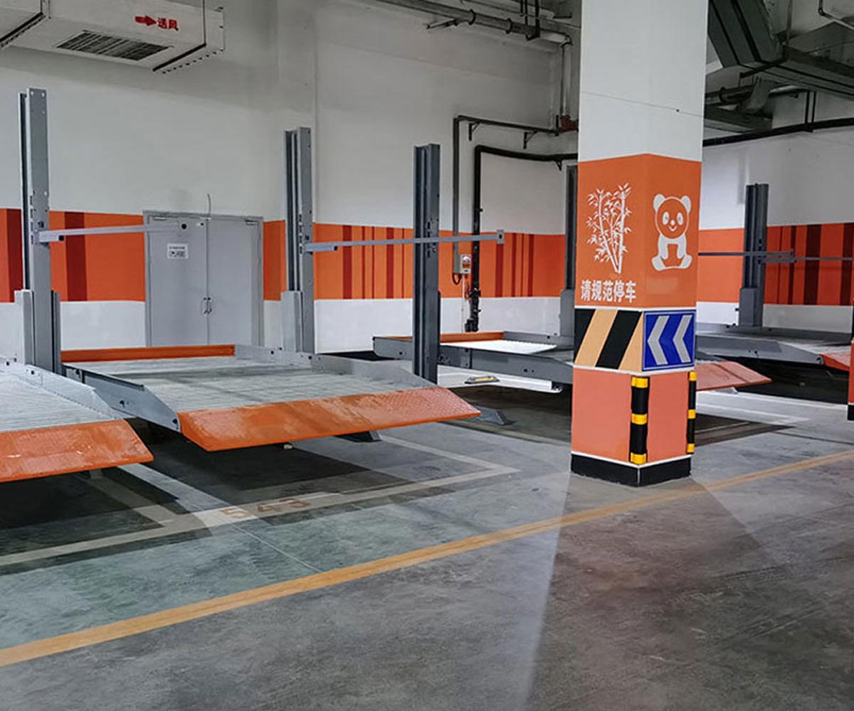 石屏二層升降橫移式停車庫二手