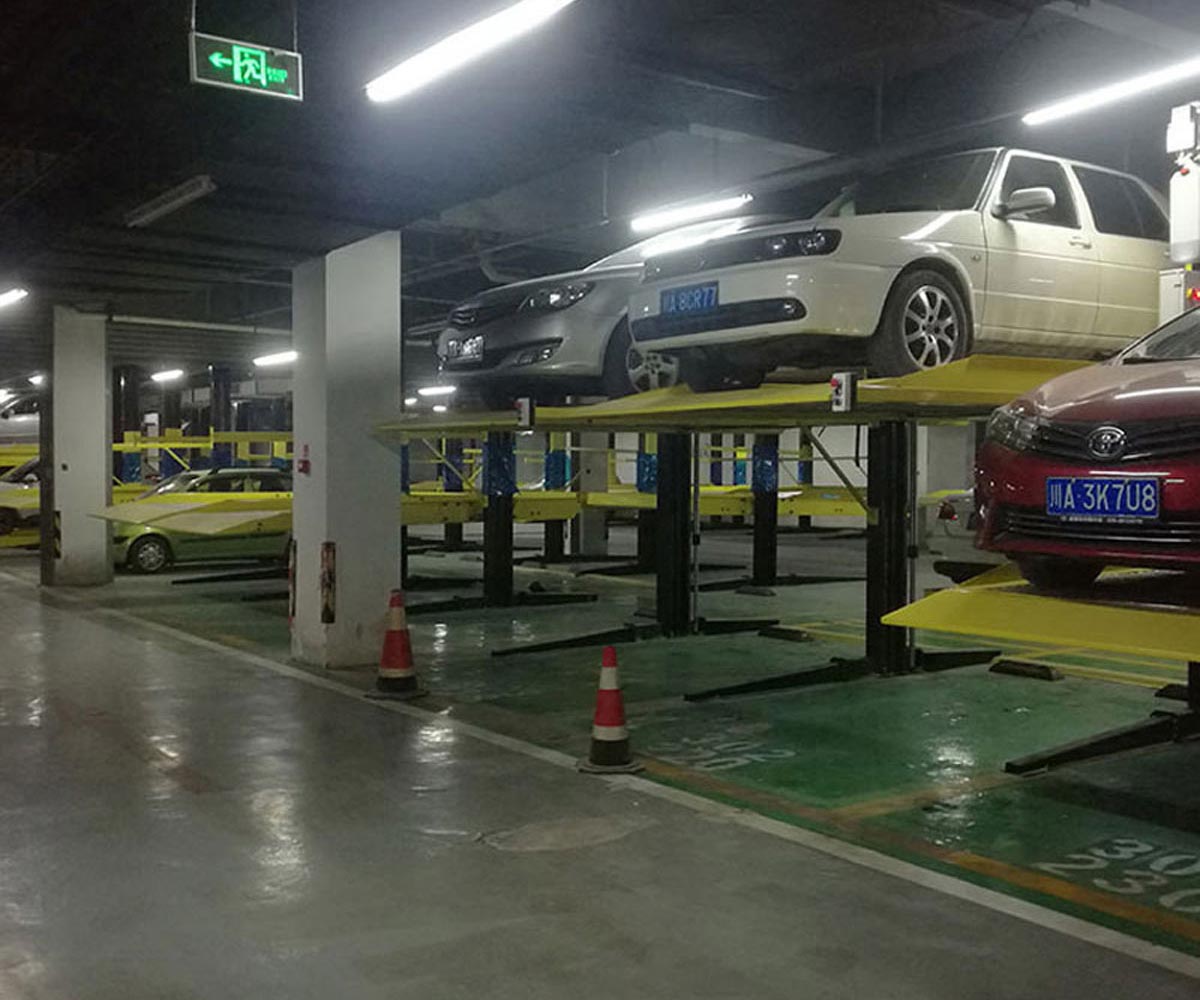 墨江兩層簡易升降機械停車設備過驗收