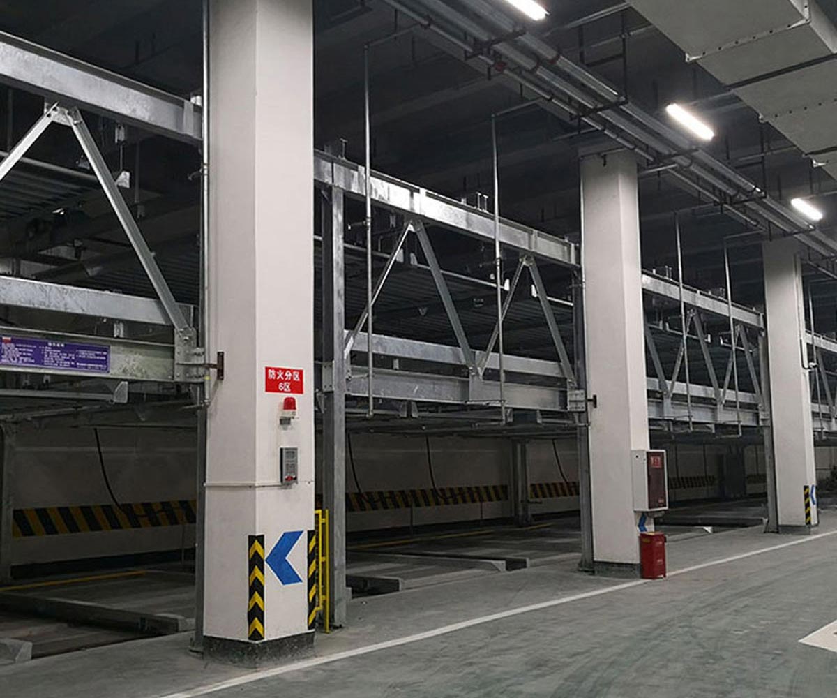 永勝兩層升降平移停車庫過驗(yàn)收
