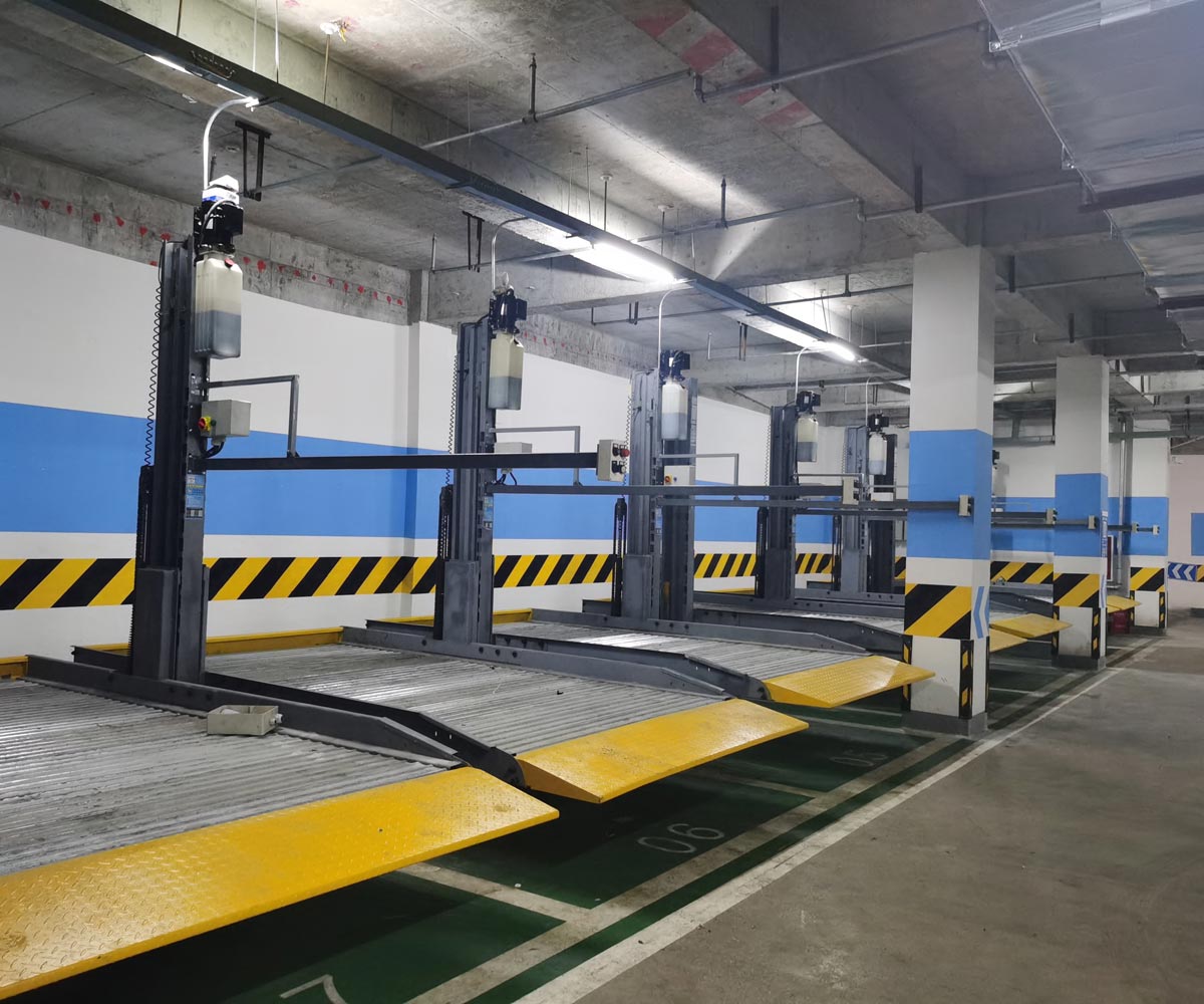 湖北兩柱自動(dòng)化兩層停車設(shè)備