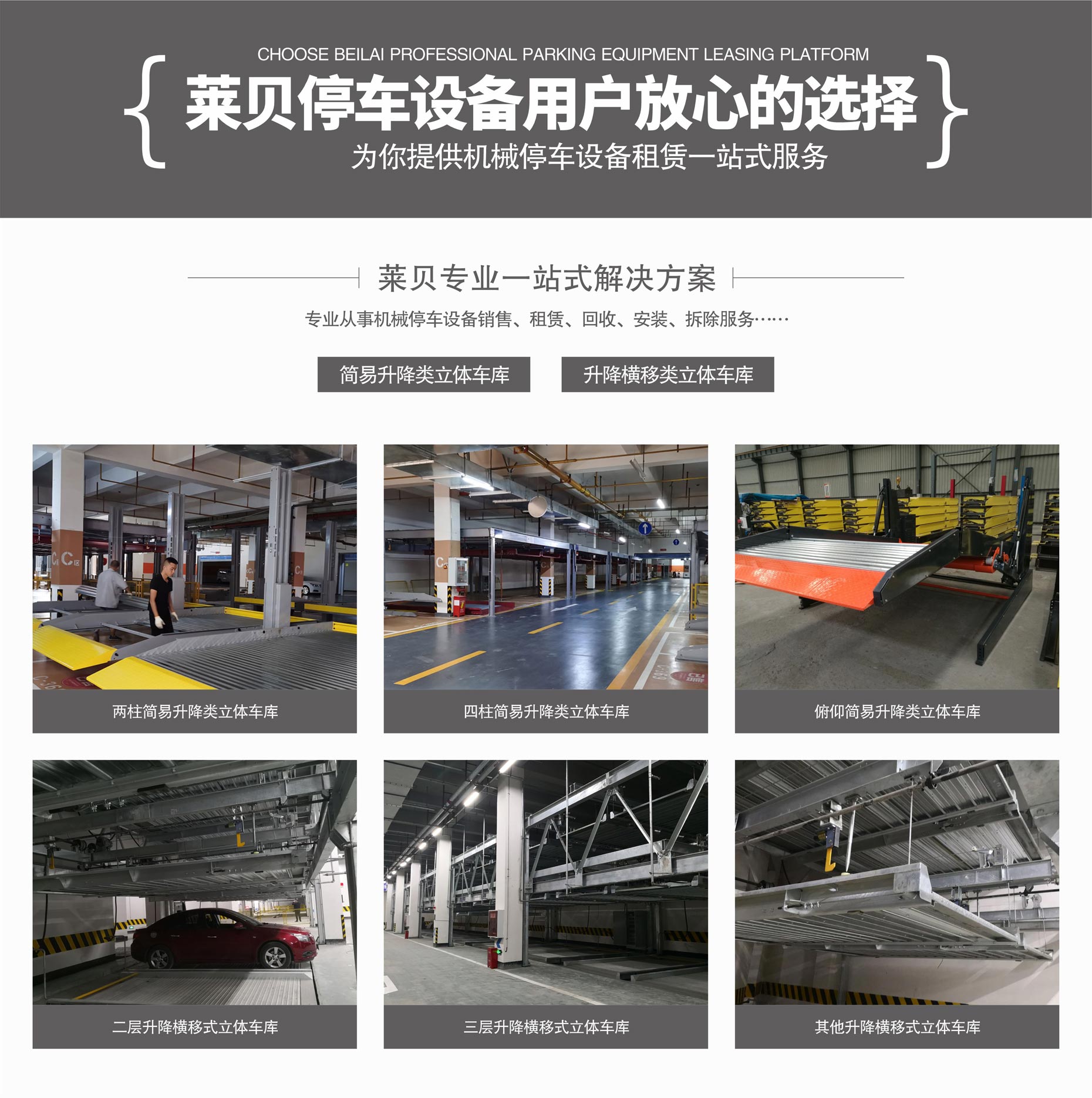 PSH橫移式立體停車二手萊貝一站式解決方案