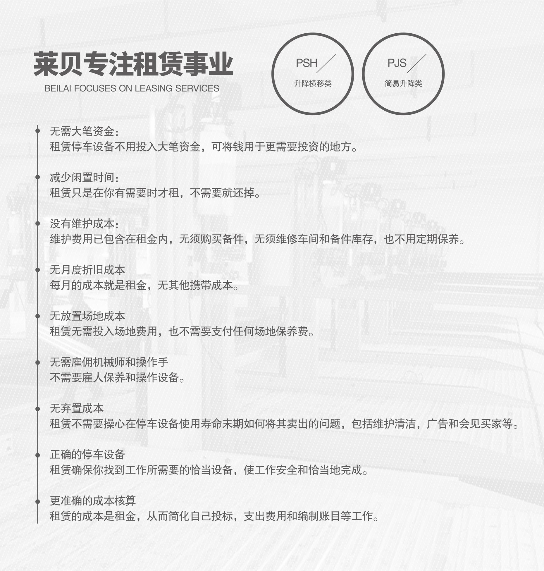 PSH橫移式立體停車二手專注租賃